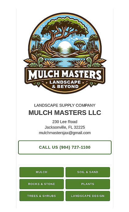 Mulch Masters plants page on a mobile phone
